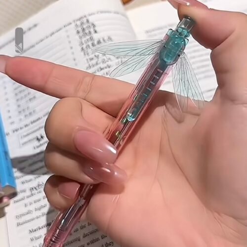 Dragonfly Wing Retractable Gel Pen – Black Ink