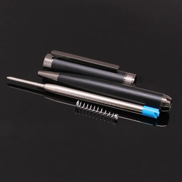 H0151e5a9ad3c454b940895181cbb9434N.webp Chrome & Black Twist-Action Ballpoint Pen
