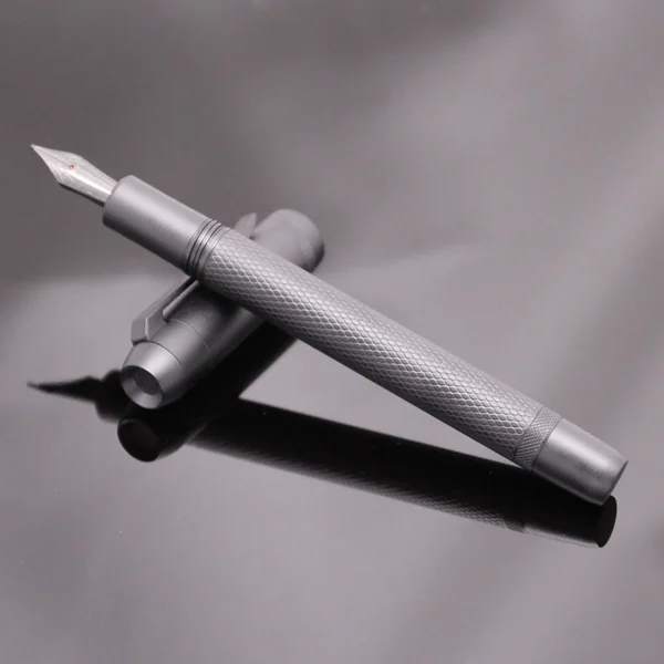 Matte Black Metal Fountain Pen – Converter Compatible
