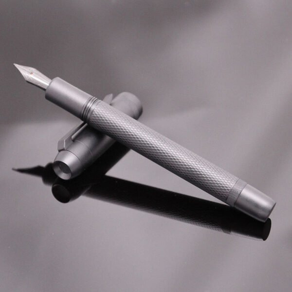 Matte Black Metal Fountain Pen – Converter Compatible