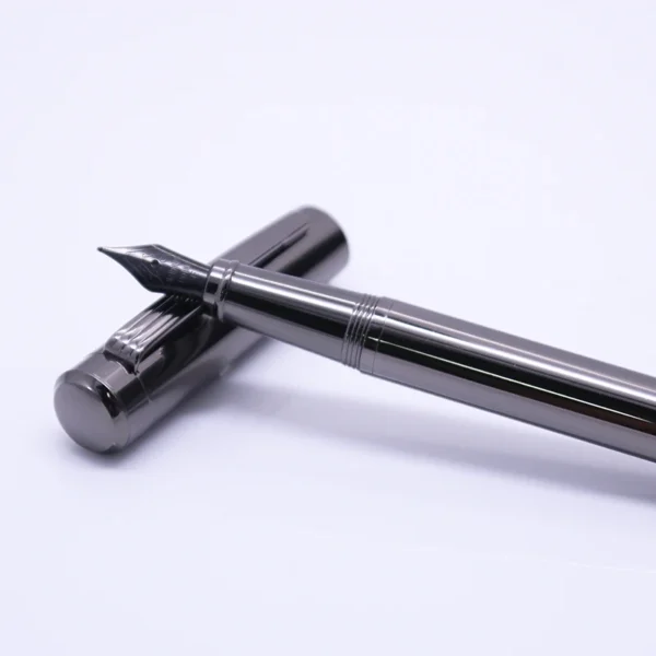 H0cbe5bc895cf4cbeaab202a705ee42b0s.webp JX 002 Gray Fountain Pen – Extra Fine Nib