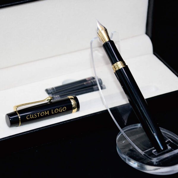 Gold-Trim Fountain Pen – Fine Nib