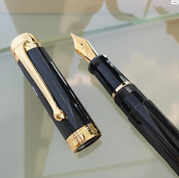 H1bdeae90d52c4721a1e1f8406e4c94d91.webp Black Fountain Pen – Executive-Style Classic Design