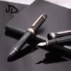 JD 149 Black Metal Fountain Pen – Gold or Silver Trim