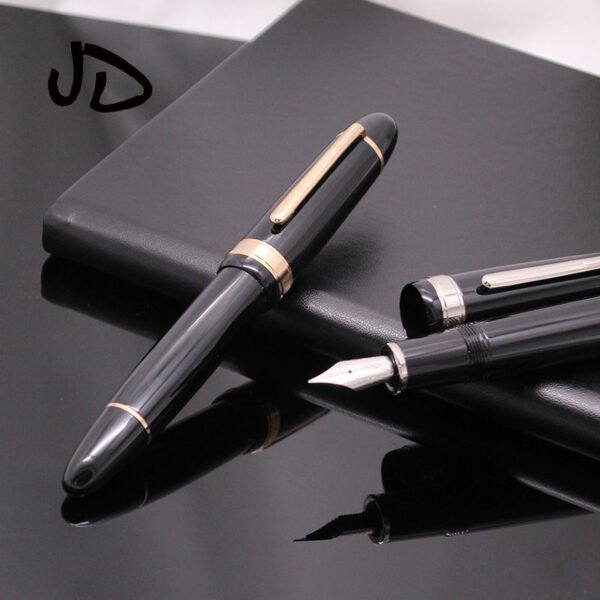 JD 149 Black Metal Fountain Pen – Gold or Silver Trim