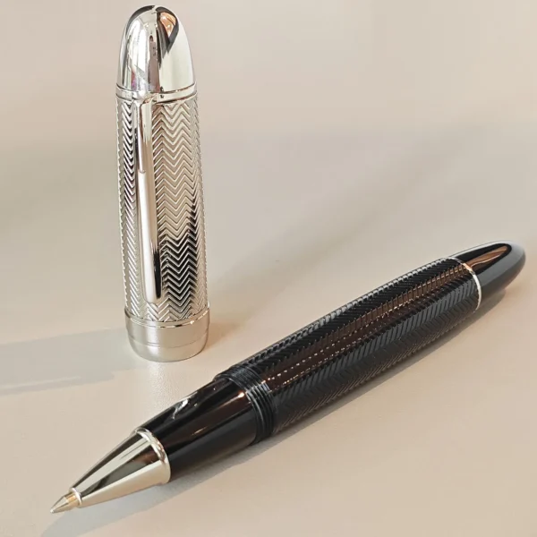 H1c8353a78fc74845aa1b510d158c9858T.webp JD 149 Carved-Design Writing Pen – Classic Metal Finish