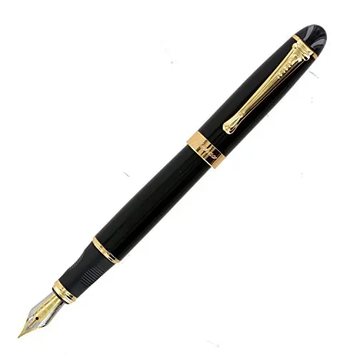 450 Black & Gold-Tone Metal Fountain Pen