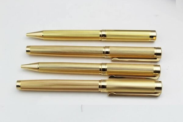 155 Gold-Tone Fountain Pen – Embossed Barrel