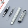 H2fbbdb399e724bd28c69fbeda8850e23C.webp Crackle-Pattern Ceramic-Style Fountain Pen – Vintage Design