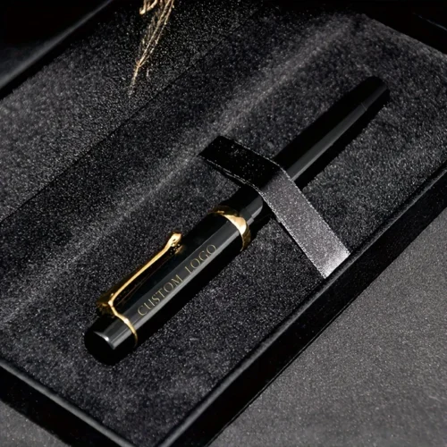 Black Metal Fountain Pen – Classic Iridium-Point Nib
