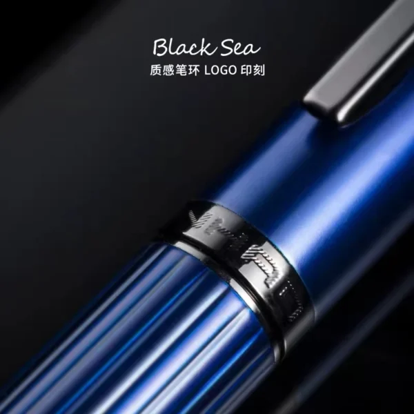Black, Blue & Red Fountain Pen – Classic Writing Style
