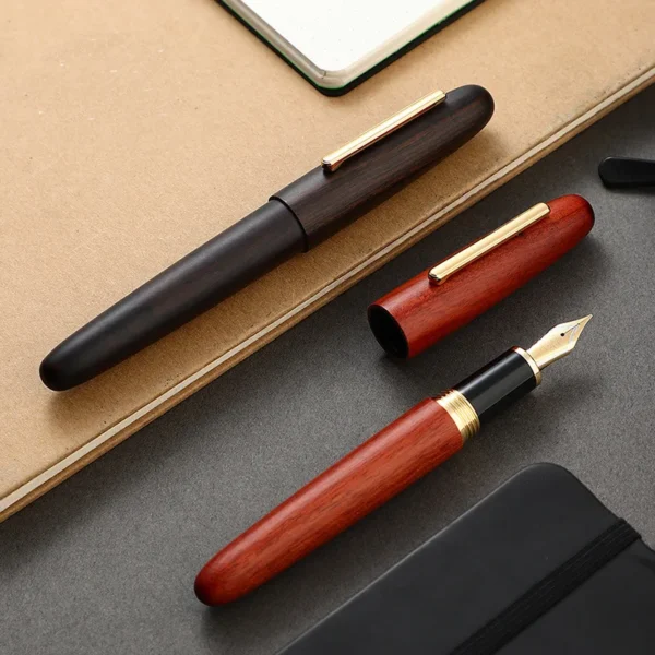 9056 Walnut-Style Wooden Fountain Pen