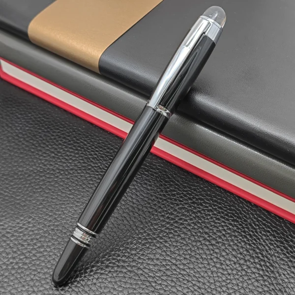 79 Black Grid Fountain Pen – Metal Barrel