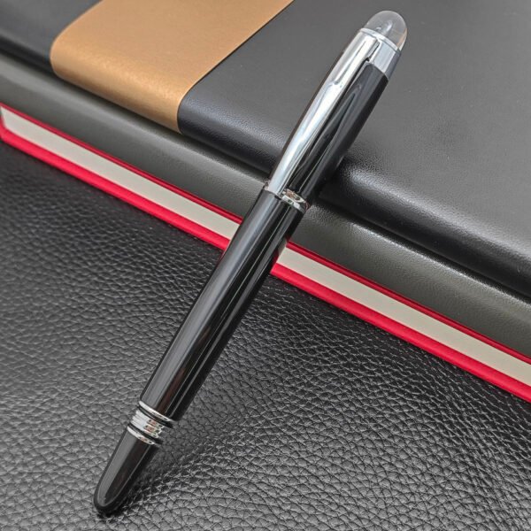 79 Black Grid Fountain Pen – Metal Barrel