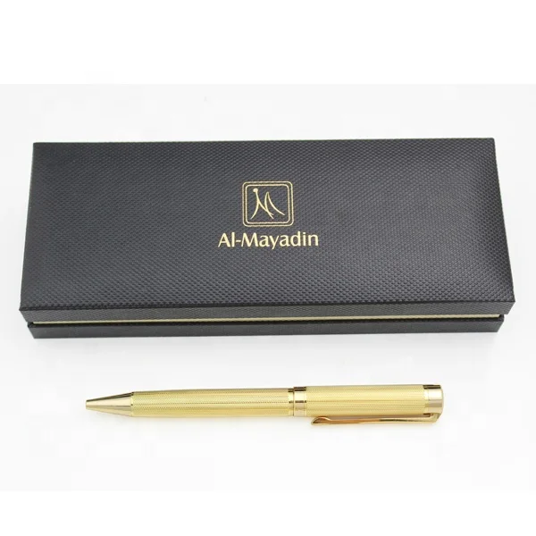 155 Gold-Tone Fountain Pen – Embossed Barrel