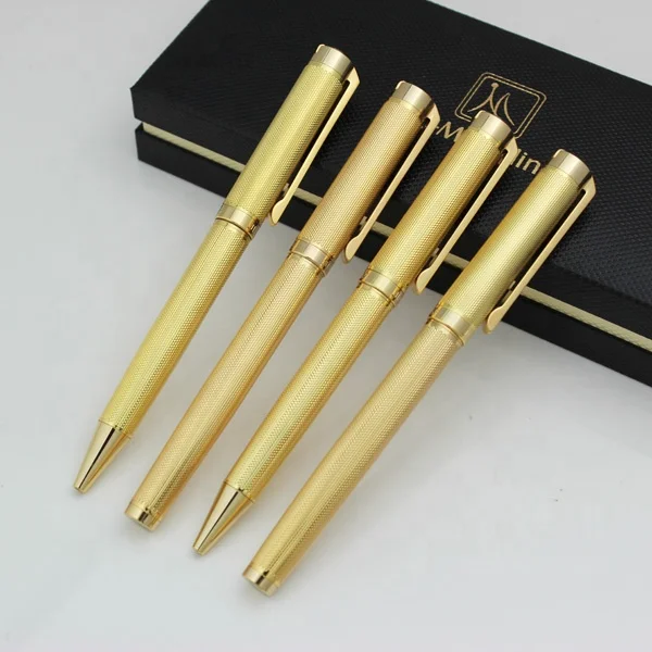 155 Gold-Tone Fountain Pen – Embossed Barrel