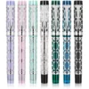 Openwork Acrylic Fountain Pen – Silver-Tone Detail