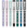 Openwork Acrylic Fountain Pen – Silver-Tone Detail