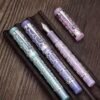 Openwork Acrylic Fountain Pen – Silver-Tone Detail