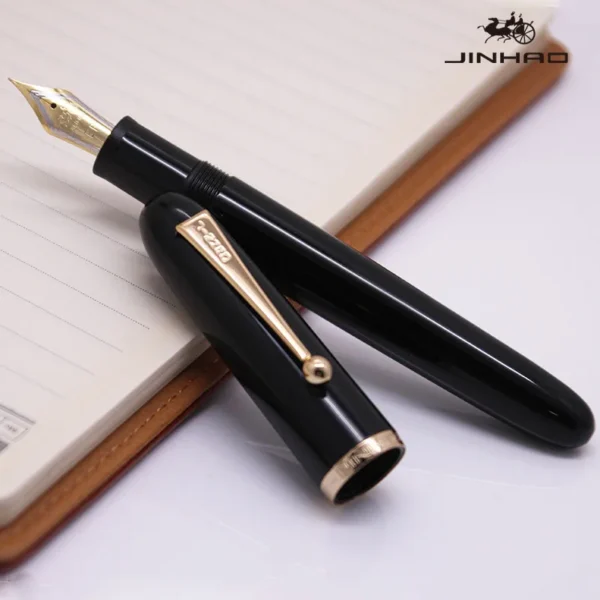 H4cc1a13a51ba40ab8d646477d9976542n.webp 9016 Clear Barrel Fountain Pen – Large Ink Window