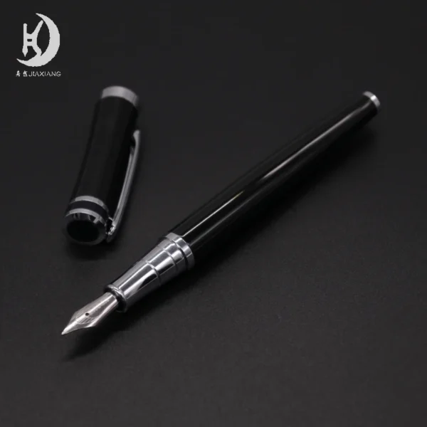 H513a8654d6de4906910fc93ad801542c0.webp 3035 Black Metal Fountain Pen