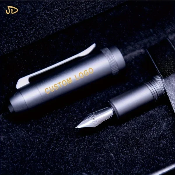 Matte Black Metal Fountain Pen – Converter Compatible