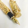 189 Ornamental Column Fountain Pen – Gold-Tone Finish