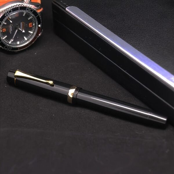 Black Metal Fountain Pen – Classic Iridium-Point Nib