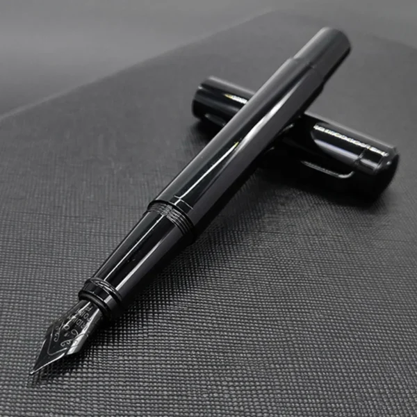 H5f6f2e023dcb458d98feaf382b0bca81A.webp JX 002 Matte Black Metal Fountain Pen