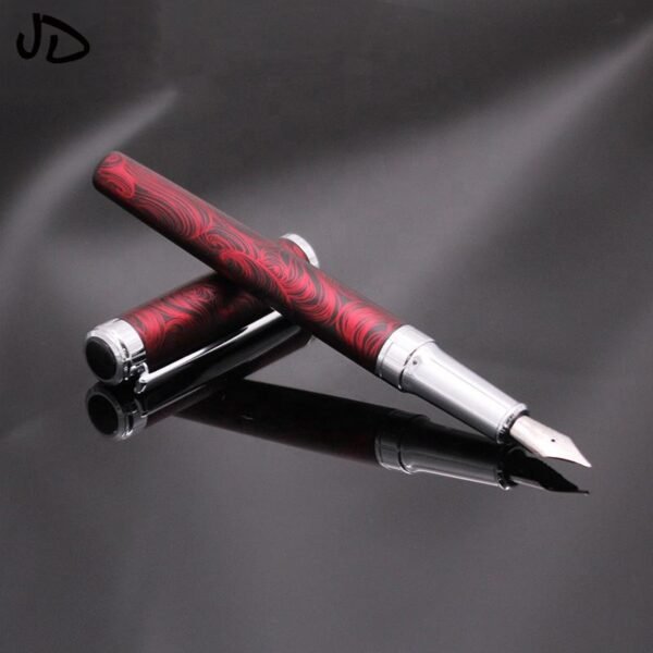 H61c8f4fe1d474e90a4d8c1232520cf26d.jpg_960x960q80.jpg Blue & Red Fountain Pen – Modern Two-Tone Design