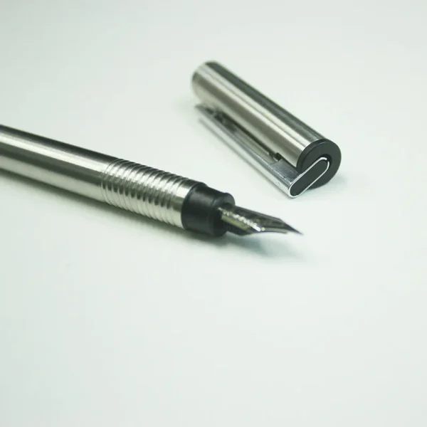 Slim Stainless Steel Fountain Pen – Minimalist Design