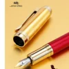 H7b8009ce99744a318b0d08efdba666bd5.webp 92 Red Metal Fountain Pen – Fine Nib