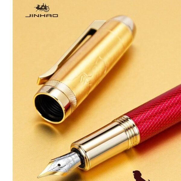 H7b8009ce99744a318b0d08efdba666bd5.jpg_960x960q80.jpg 92 Red Metal Fountain Pen – Fine Nib