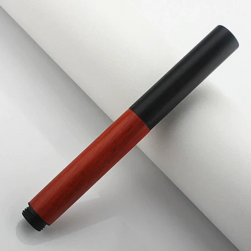 Brass & Rosewood Pocket Fountain Pen – Vintage Style