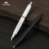Striped Metal Retractable Fountain Pen – EF/F Nib