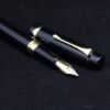 Black Metal Fountain Pen – Classic Iridium-Point Nib