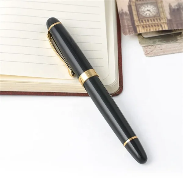 450 Black & Gold-Tone Metal Fountain Pen