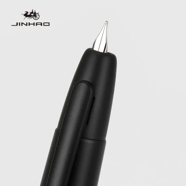 Striped Metal Retractable Fountain Pen – EF/F Nib