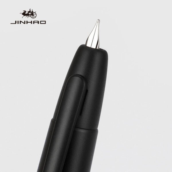 Striped Metal Retractable Fountain Pen – EF/F Nib