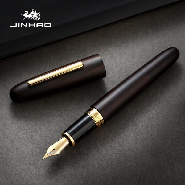9056 Walnut-Style Wooden Fountain Pen