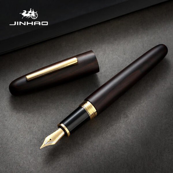 9056 Walnut-Style Wooden Fountain Pen