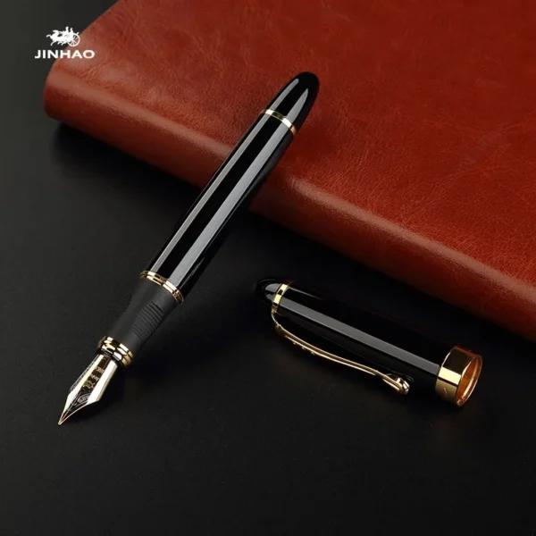 Metal Fountain Pen – Gold-Tone Medium Nib