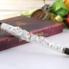 Dragon & Phoenix Red Fountain Pen – Ornate Gold-Tone Nib