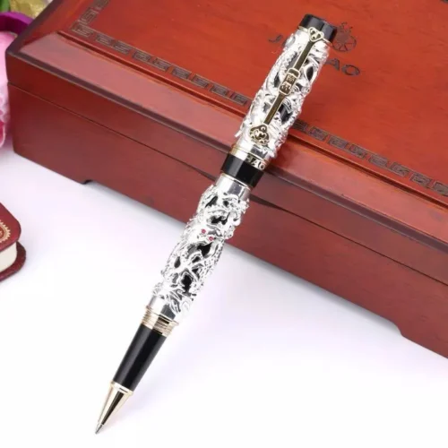925 Dragon & Phoenix Silver-Tone Fountain Pen
