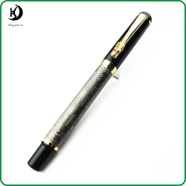 Horse Motif Fountain Pen – Gold-Tone Detail