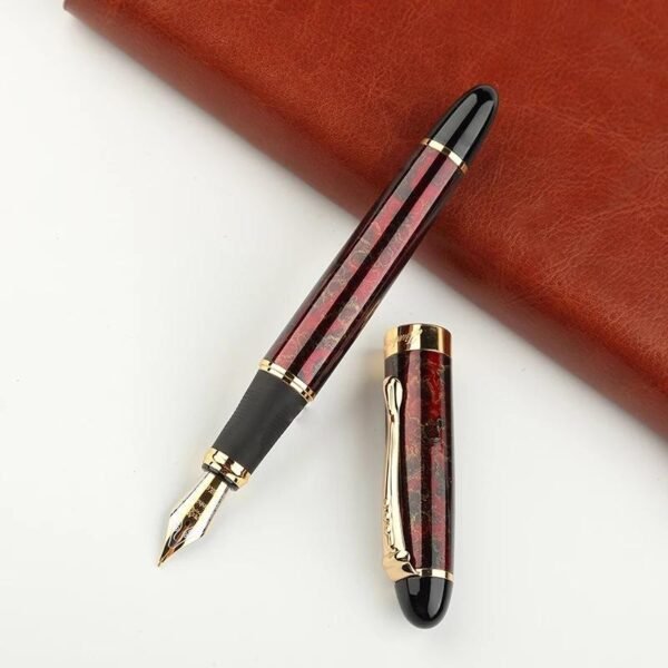 Metal Fountain Pen – Gold-Tone Medium Nib