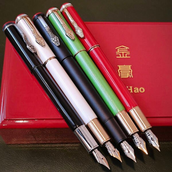 025 Snake Motif Fountain Pen – Fine Nib
