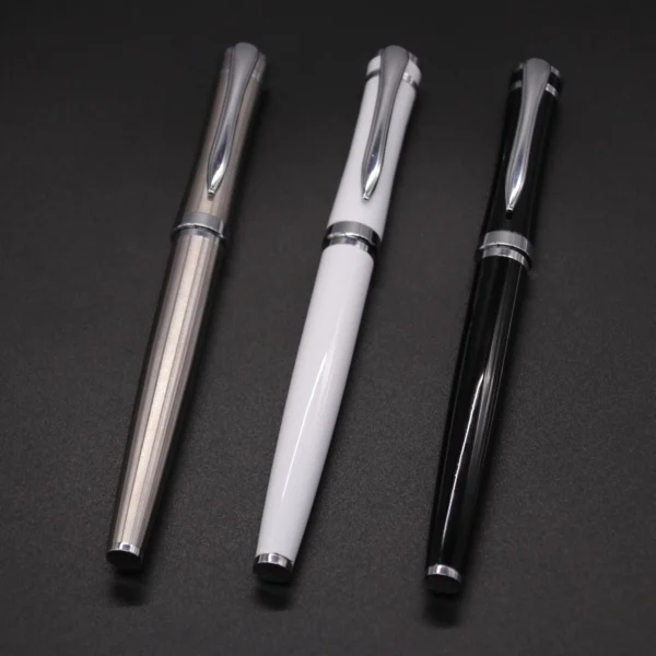 Ha87a28a8551c42b4be0760a363742c50s.webp 3035 Black Metal Fountain Pen