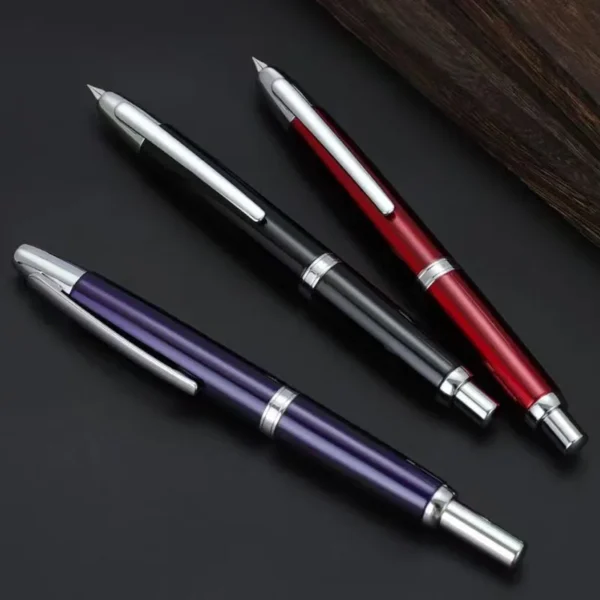 Retractable Metal Fountain Pen – 0.4mm Extra Fine Nib