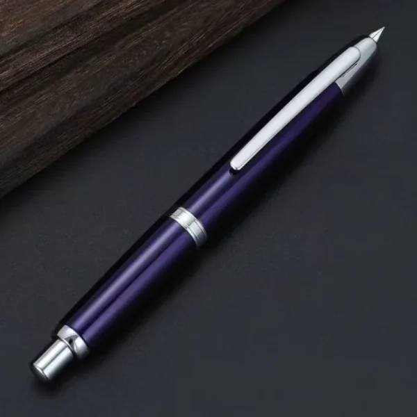 Retractable Metal Fountain Pen – 0.4mm Extra Fine Nib